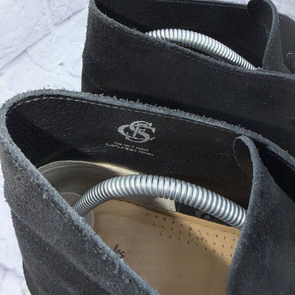 Clarks Men's Chukka Boot Charles F. Stead English Leather Upper Black Size 9.5 - Picture 2 of 11